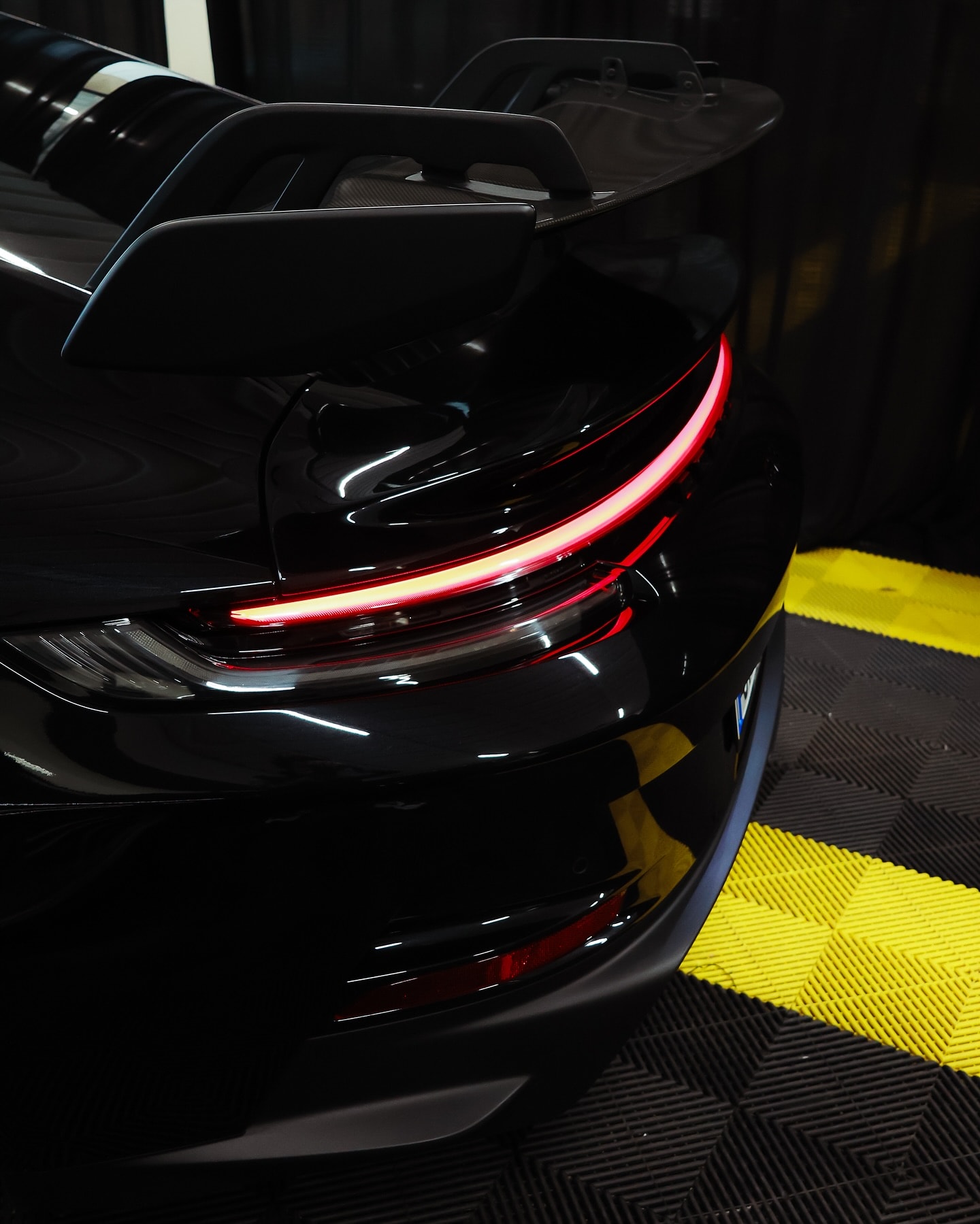 Porsche 911 nera - Posteriore